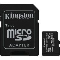KINGSTON 32GB MICROSD -MEMORY CARD WITH SD ADAPTER