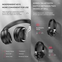 JR-HL1 Bluetooth 5.0 Head-mounted Gaming Audio and Video Headphones Earphone Fashion Design (Black)
